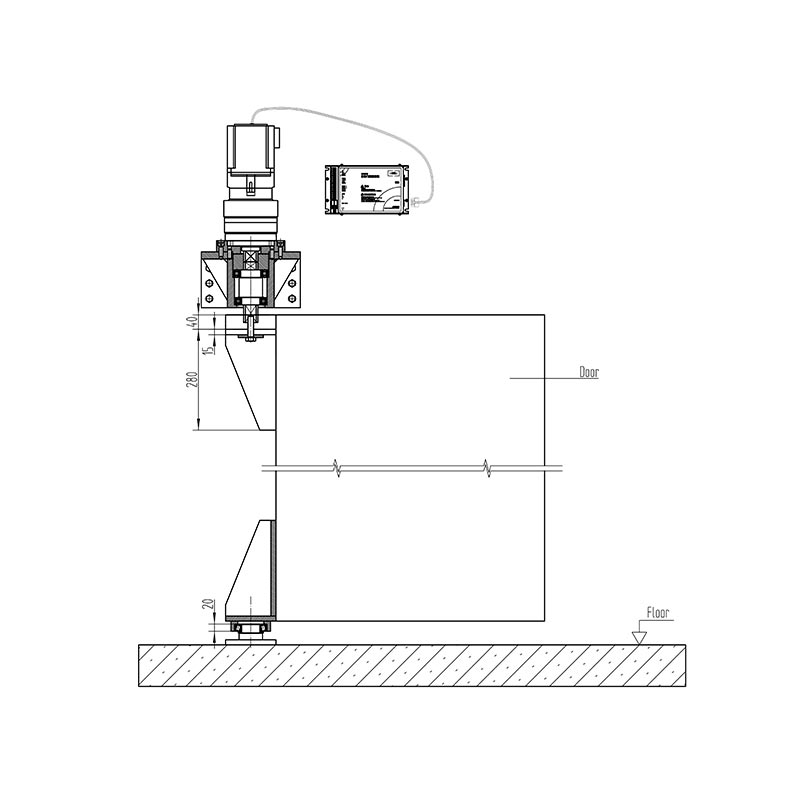 3000 kg Automatski Swing Operator 3000 kg Automatski Swing Operator